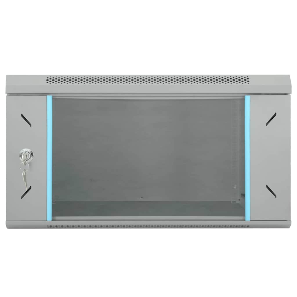 Network Cabinet with Storage Grey 53 x 60 x 30 cm Steel