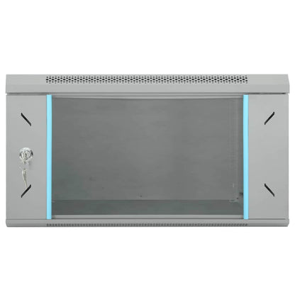 Network Cabinet with Storage Grey 53 x 60 x 30 cm Steel