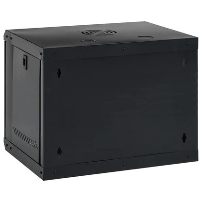 Network Cabinet with Storage Black 53 x 45 x 45 cm Steel
