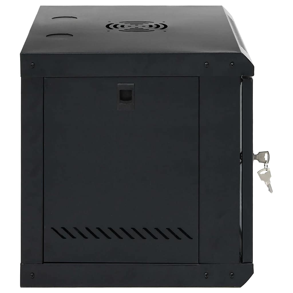 Network Cabinet with Storage Black 53 x 45 x 45 cm Steel