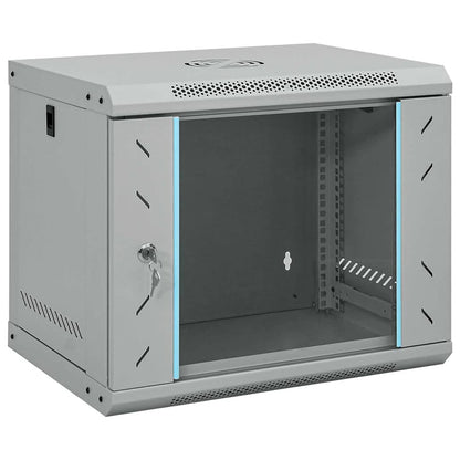 Network Cabinet with Storage Grey 53 x 45 x 45 cm Steel