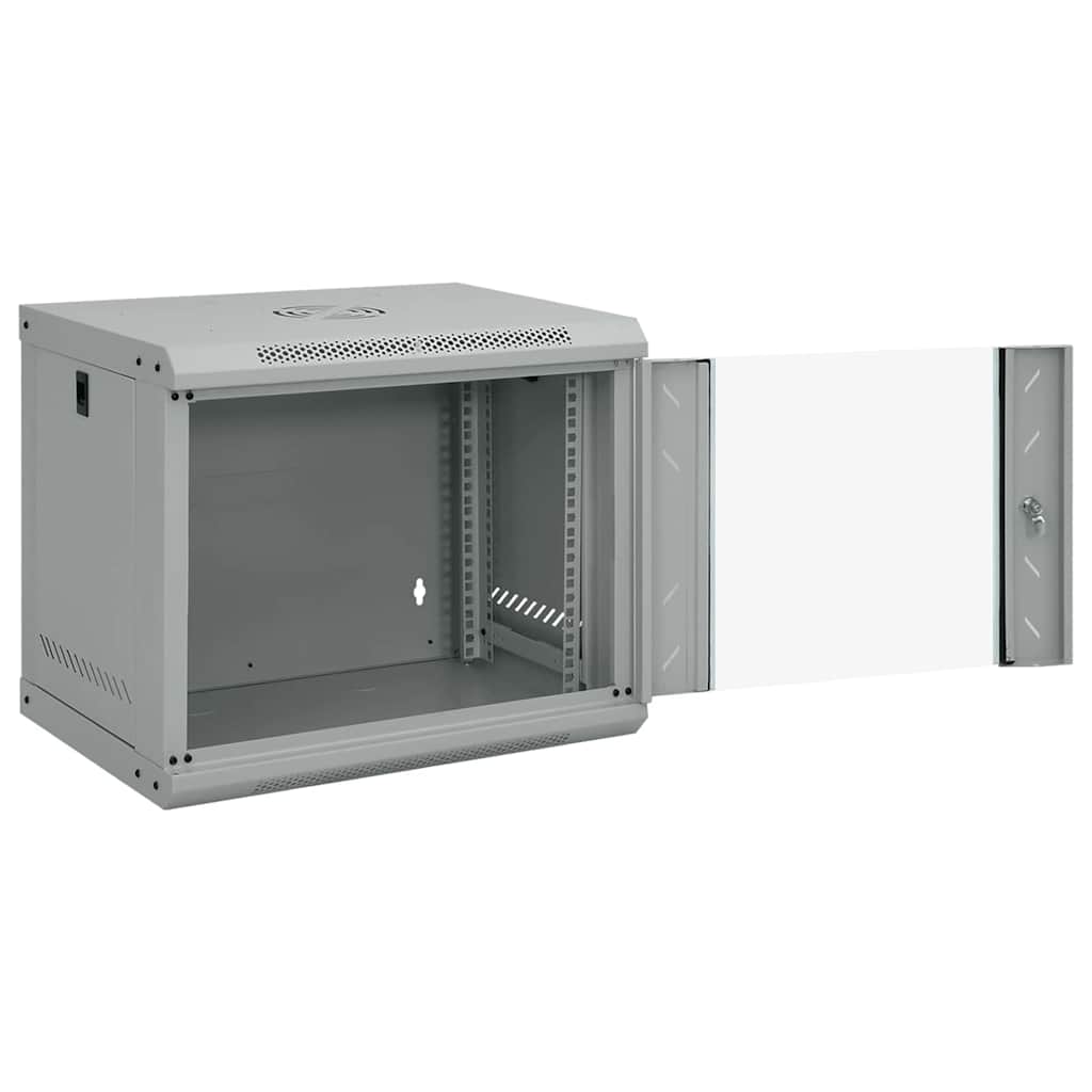 Network Cabinet with Storage Grey 53 x 45 x 45 cm Steel