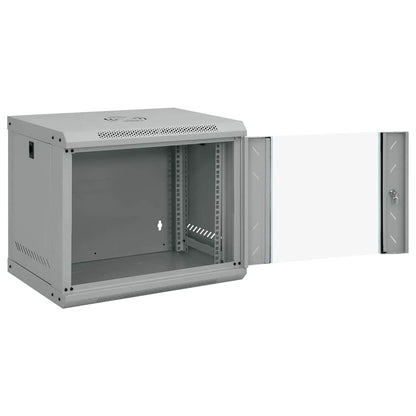 Network Cabinet with Storage Grey 53 x 45 x 45 cm Steel