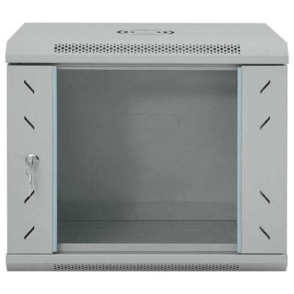 Network Cabinet with Storage Grey 53 x 45 x 45 cm Steel