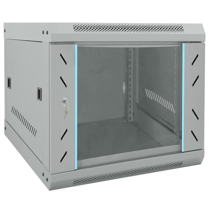Network Cabinet with Storage Grey 53 x 60 x 45 cm Steel
