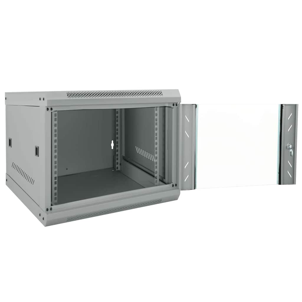 Network Cabinet with Storage Grey 53 x 60 x 45 cm Steel