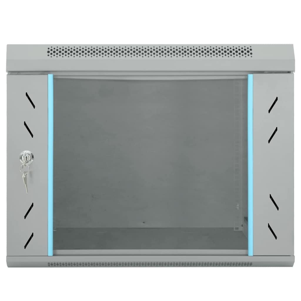 Network Cabinet with Storage Grey 53 x 60 x 45 cm Steel