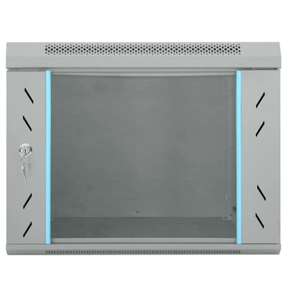 Network Cabinet with Storage Grey 53 x 60 x 45 cm Steel