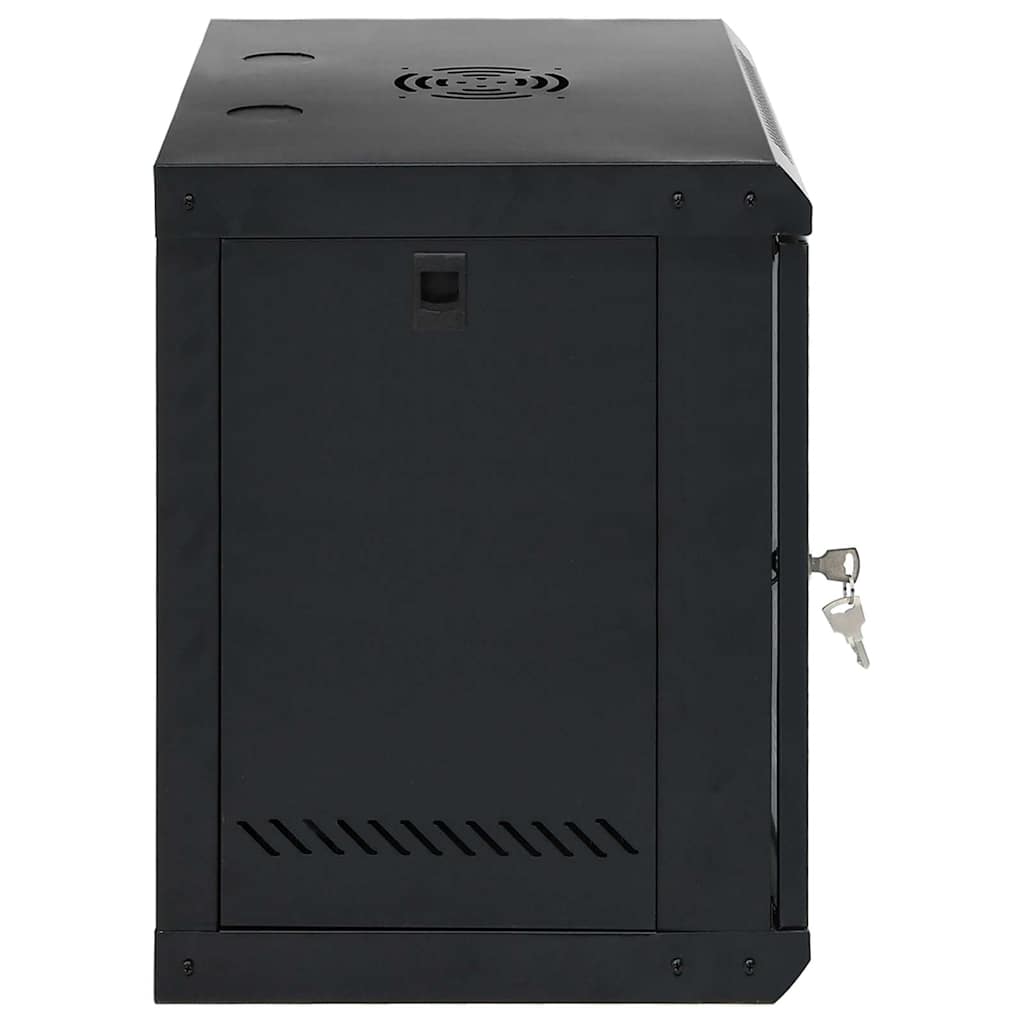 Network Cabinet with Storage Black 53 x 45 x 60 cm Steel