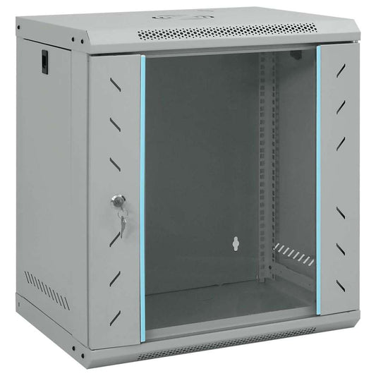 Network Cabinet with Storage Grey 53 x 45 x 60 cm Steel