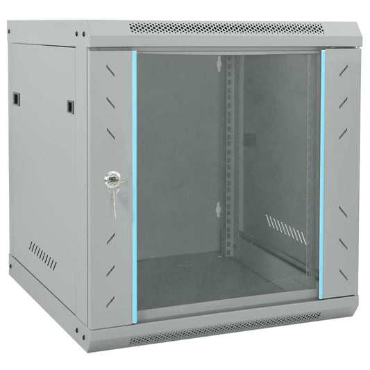 Network Cabinet with Storage Grey 53 x 60 x 60 cm Steel