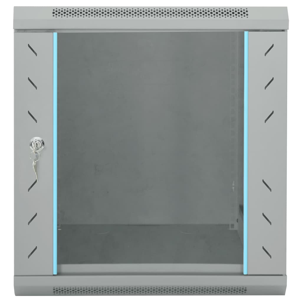 Network Cabinet with Storage Grey 53 x 60 x 60 cm Steel