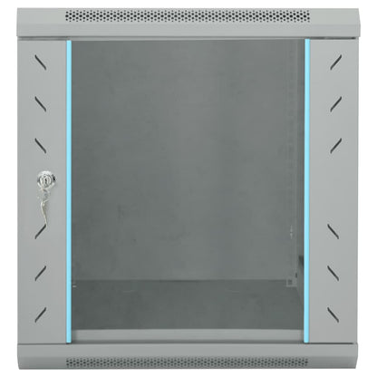Network Cabinet with Storage Grey 53 x 60 x 60 cm Steel