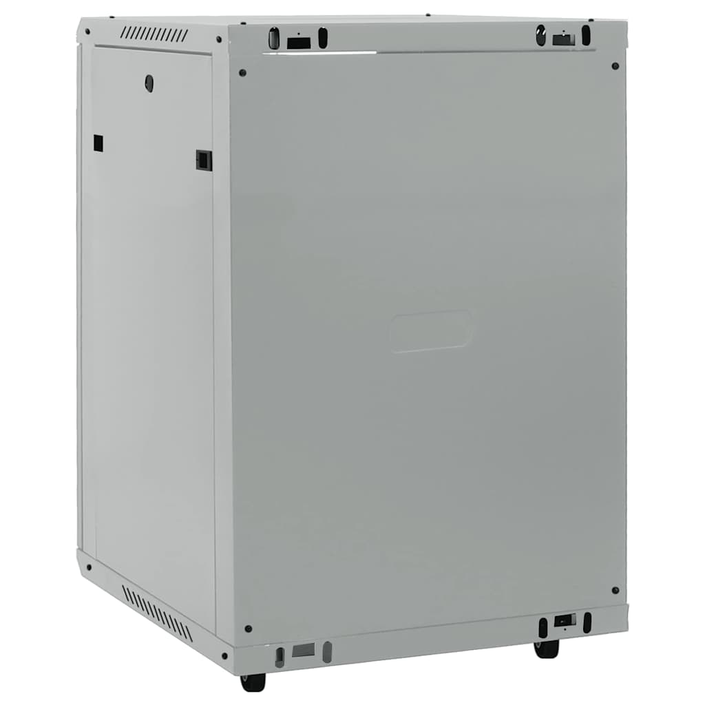 Network Cabinet with Storage Grey 60 x 60 x 80 cm Steel