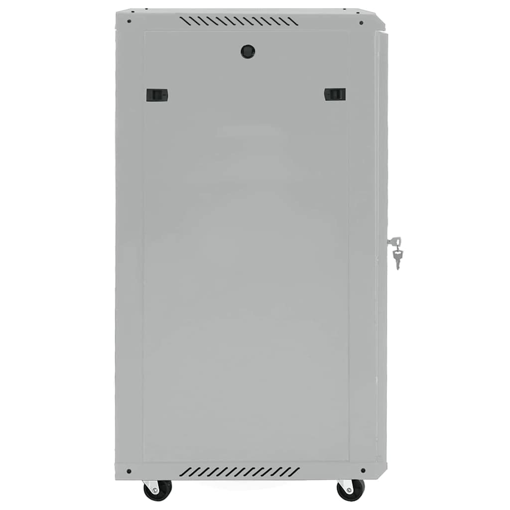 Network Cabinet with Storage Grey 60 x 60 x 80 cm Steel