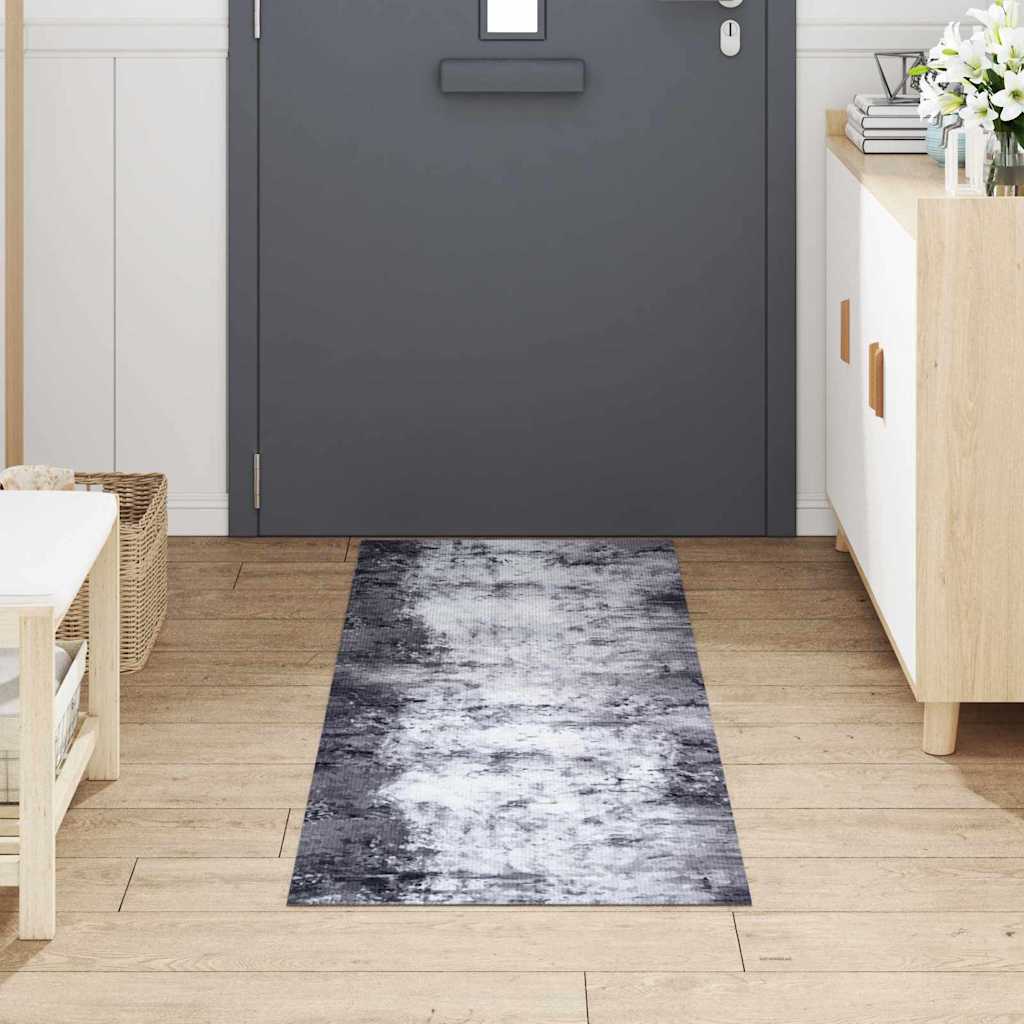 Kitchen Mat Grey 180 x 60 cm Velvet