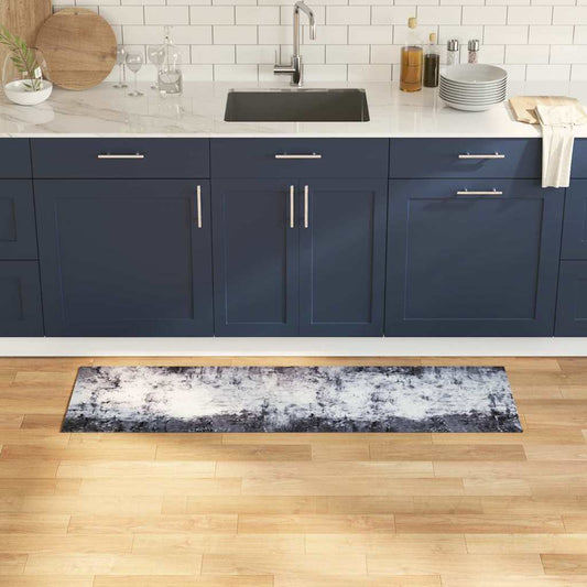 Kitchen Mat Grey 150 x 45 cm Velvet