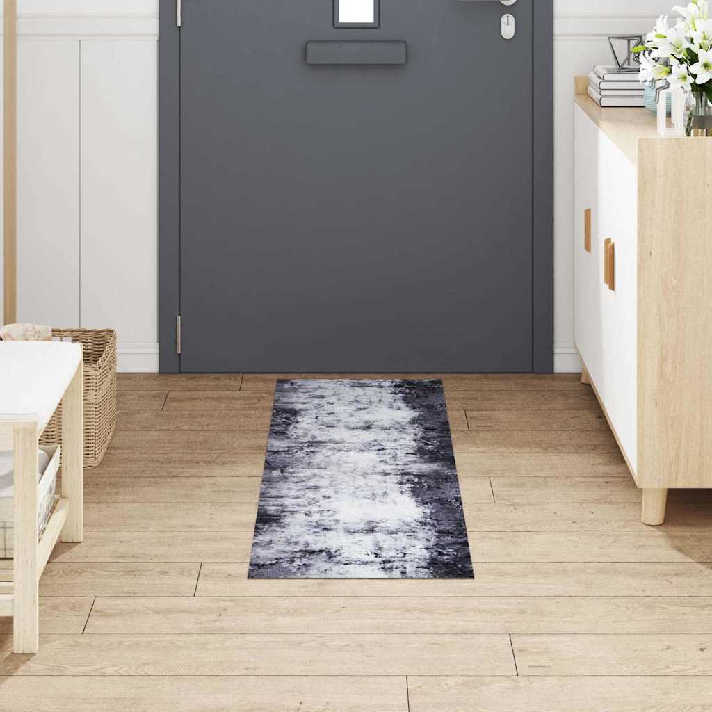 Kitchen Mat Grey 150 x 45 cm Velvet