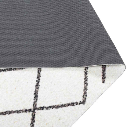 Kitchen Mat White 150 x 45 cm Velvet