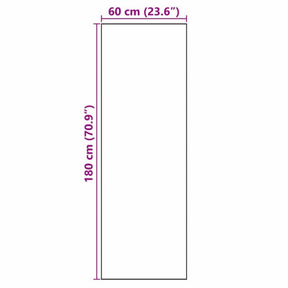 Kitchen Mat Toile Black 180 x 60 cm Velvet