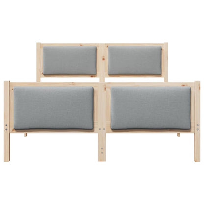Bed Frame with Headboard Light Grey 160 x 200 cm Fabric