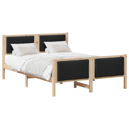 Bed Frame with Headboard Black 160 x 200 cm Fabric