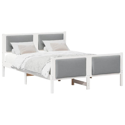 Bed Frame with Headboard Light Grey 160 x 200 cm Fabric