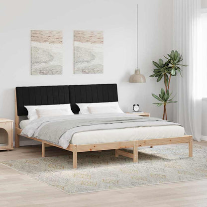 Bed Frame with Headboard Brown 180 x 200 cm Solid Pine Wood