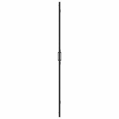Walk-in shower wall Black and dark transparent 70 x 190 cm