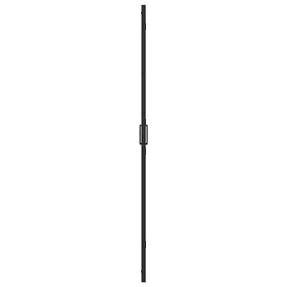Walk-in shower wall Black and dark transparent 80 x 190 cm