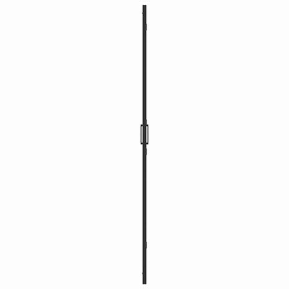 Walk-in shower wall Black and dark transparent 90 x 190 cm