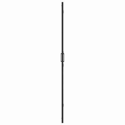 Walk-in shower wall Black and dark transparent 100 x 190 cm