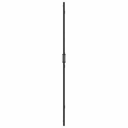 Walk-in shower wall Black and dark transparent 110 x 190 cm