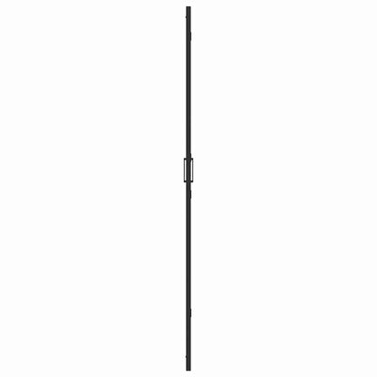 Walk-in shower wall Black and dark transparent 120 x 190 cm