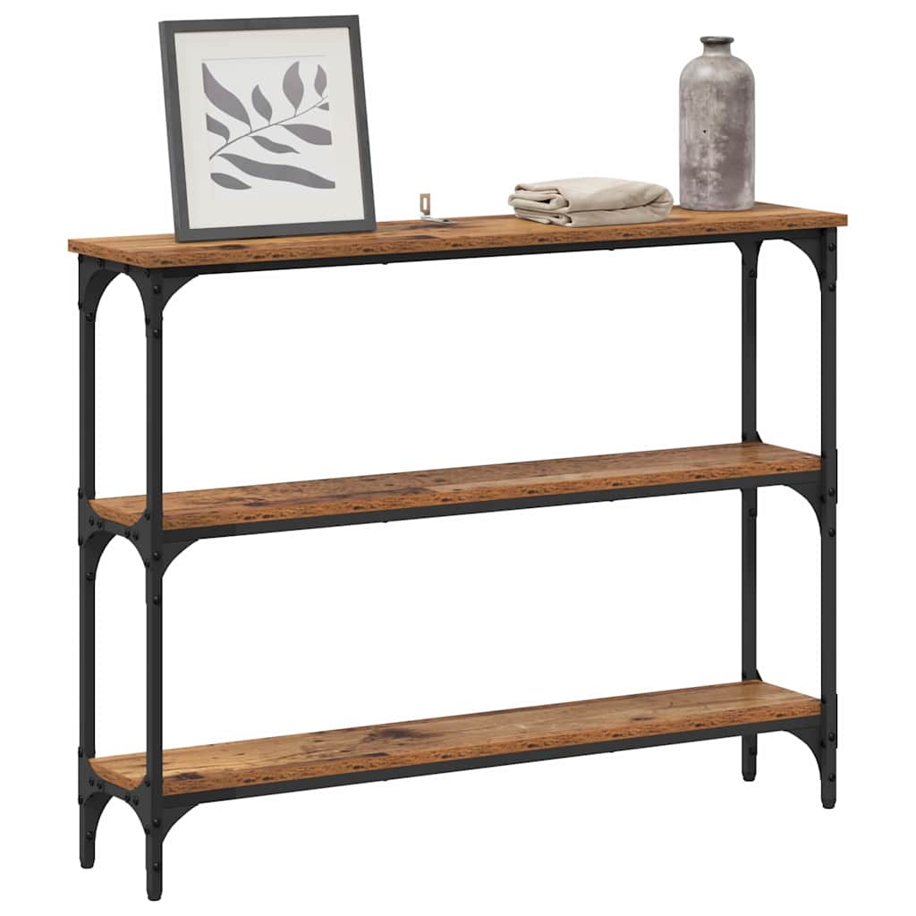 Console Table Old wood 100 x 22.5 x 75 cm Engineered Wood