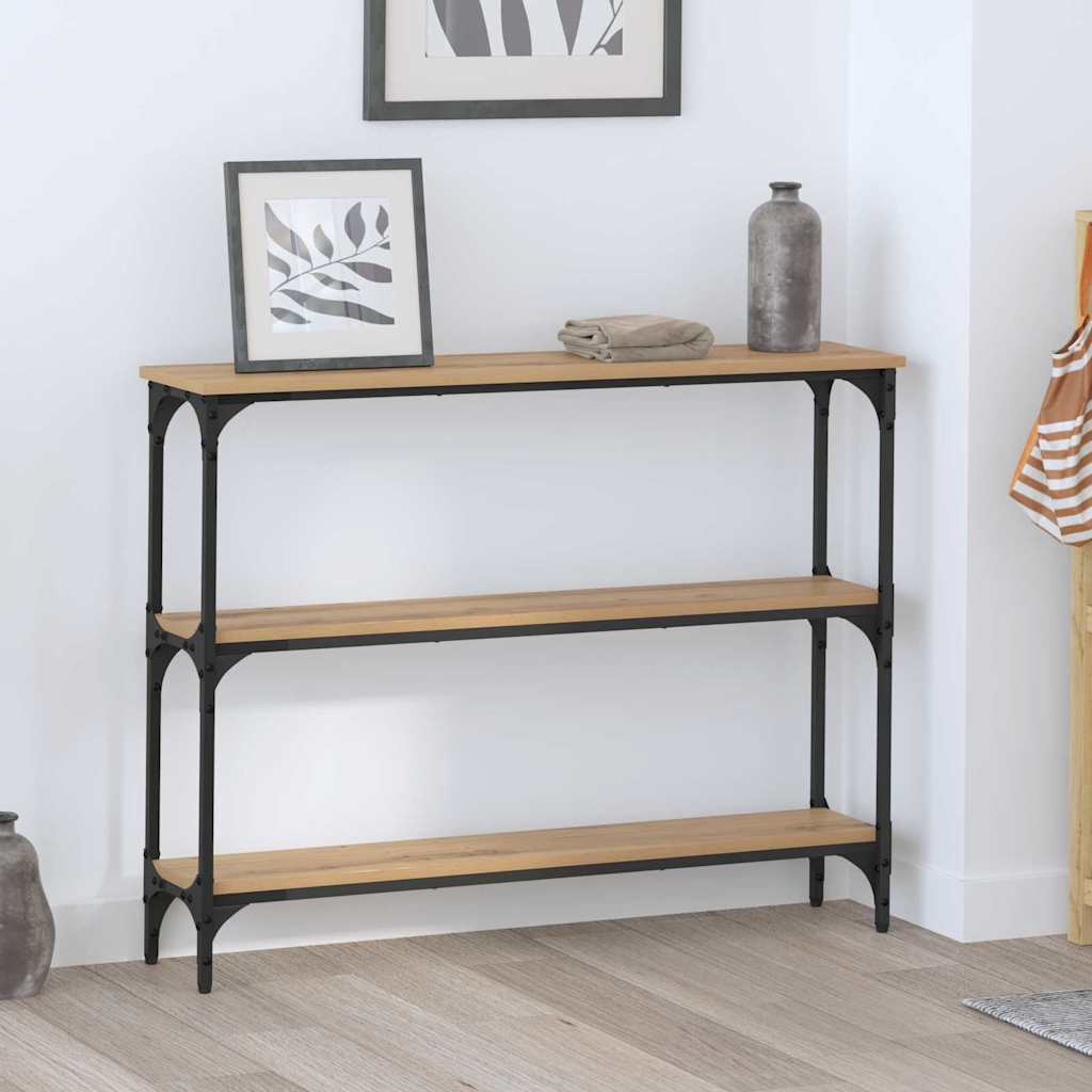 Console Table Artisan Oak 100 x 22.5 x 75 cm Engineered Wood