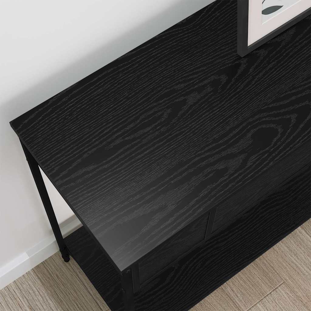 Console Table Black oak 100 x 34.5 x 75 cm Engineered wood