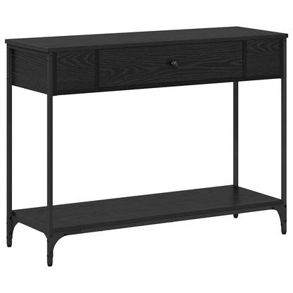 Console Table Black oak 100 x 34.5 x 75 cm Engineered wood