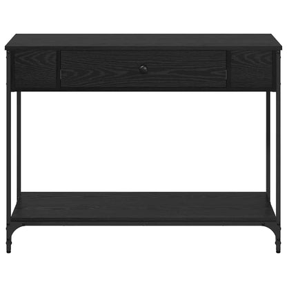 Console Table Black oak 100 x 34.5 x 75 cm Engineered wood