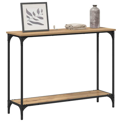 Console Table Artisan oak 101 x 30.5 x 75 cm Engineered wood