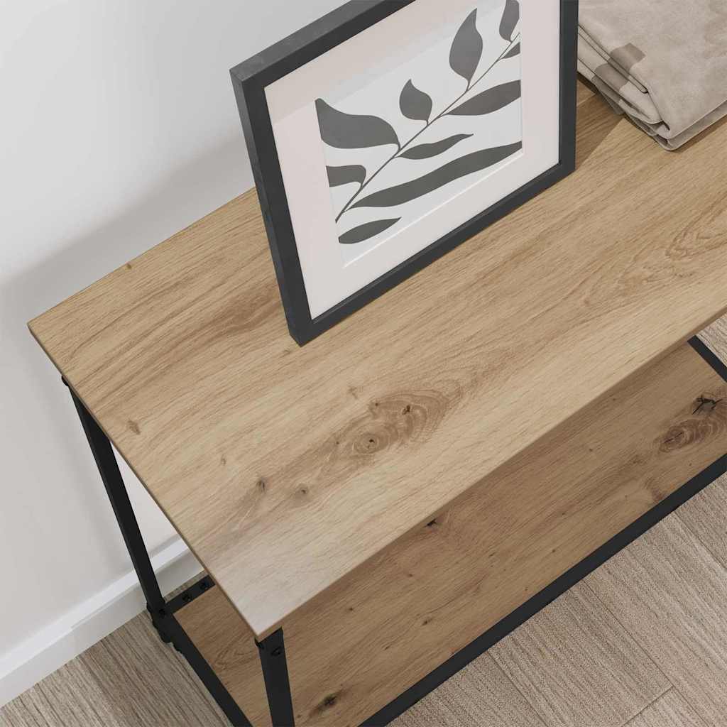 Console Table Artisan oak 75 x 30.5 x 75 cm Engineered wood