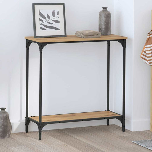 Console Table Artisan oak 75 x 30.5 x 75 cm Engineered wood