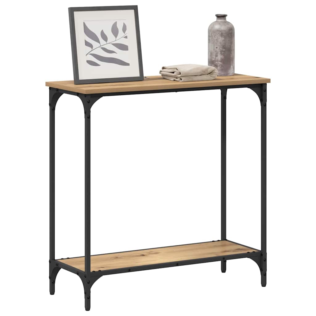 Console Table Artisan oak 75 x 30.5 x 75 cm Engineered wood