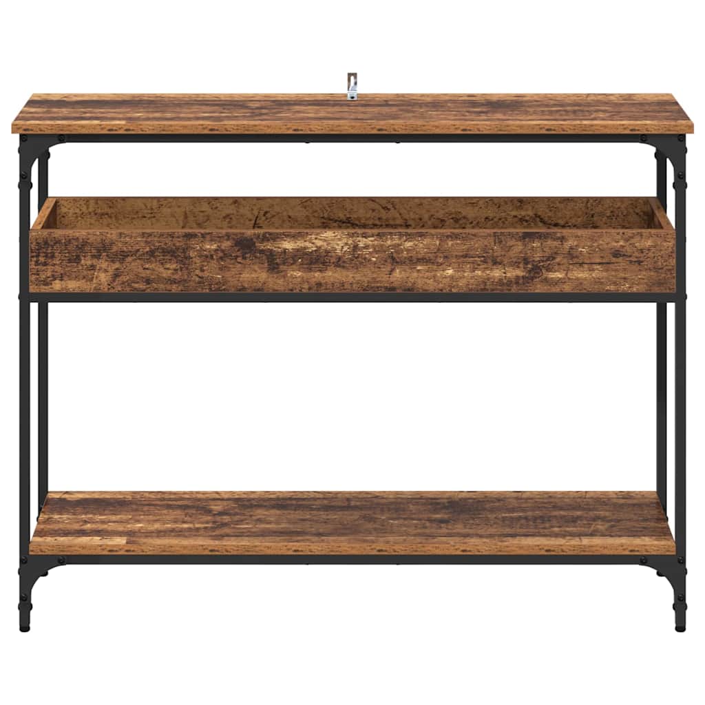 Console Table Old wood 100 x 29 x 75 cm Engineered wood