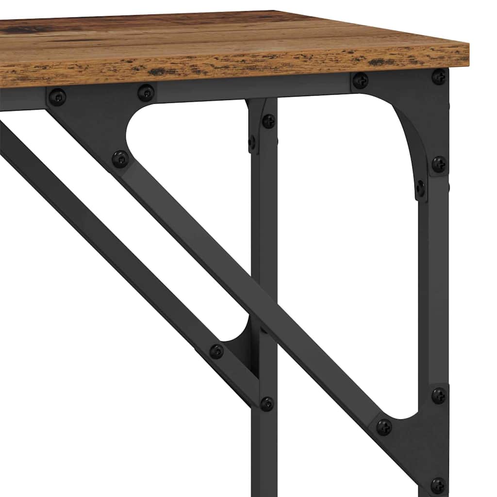Console Table Old Wood 140 x 29 x 75 cm Engineered Wood