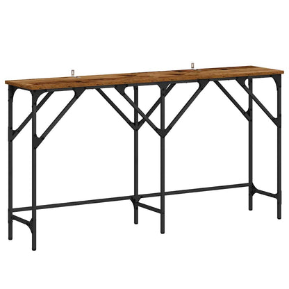 Console Table Old Wood 140 x 29 x 75 cm Engineered Wood
