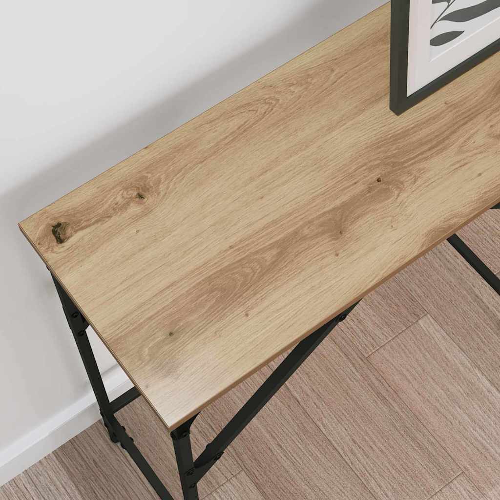 Console Table Artisan oak 140 x 29 x 75 cm Engineered Wood