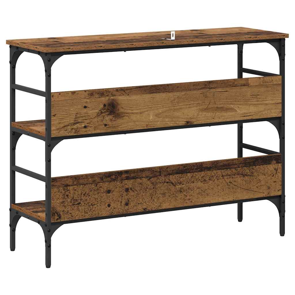 Console Table Old wood 100 x 32 x 75 cm Engineered wood