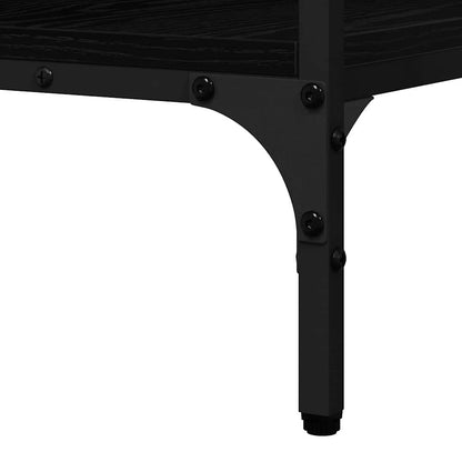Console Table Black oak 100 x 32 x 75 cm Engineered wood
