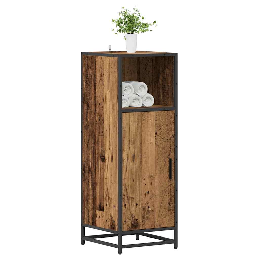 Bathroom Furniture Set with Shelf Old Wood 35 x 37.5 x 100 cm